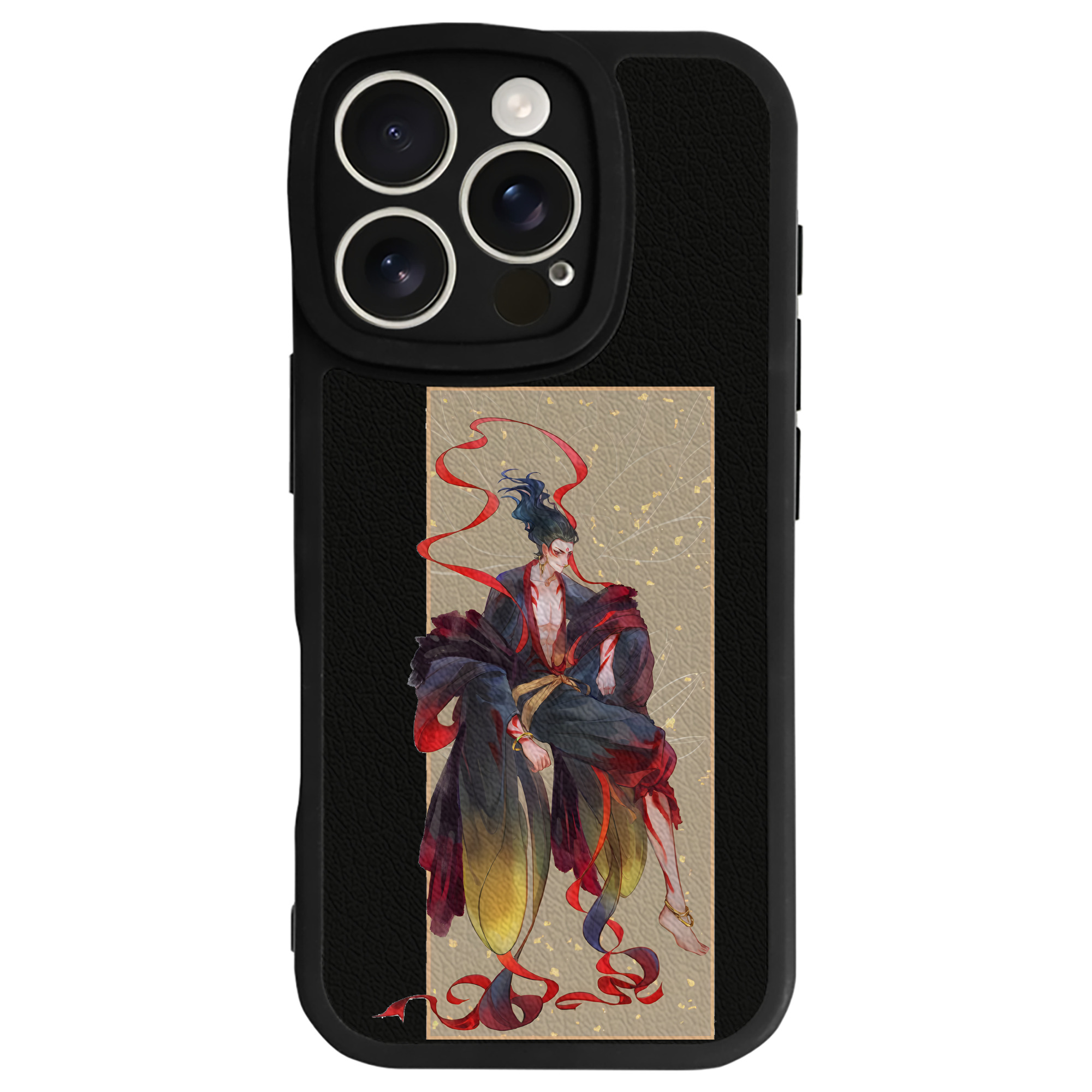 （画像用） Ne Zha 2 ナタ 魔童の大暴れ 【iPhone 16シリーズ対応】シリコンスマホケース（レザー調） 材質：シリコン